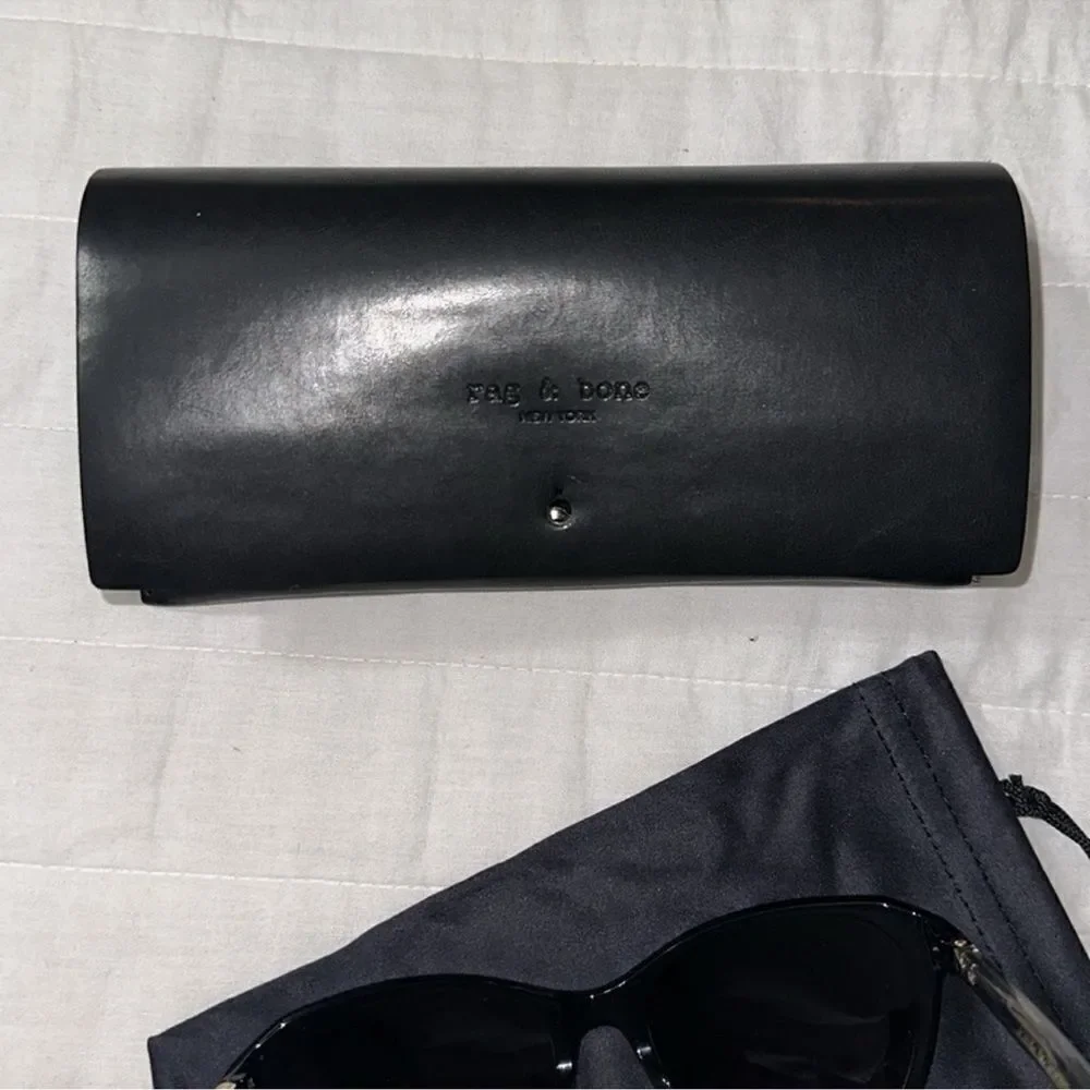 rag & bone Black 55mm Cat Eye Sunglasses